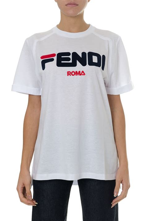 fendi roma t shirt white